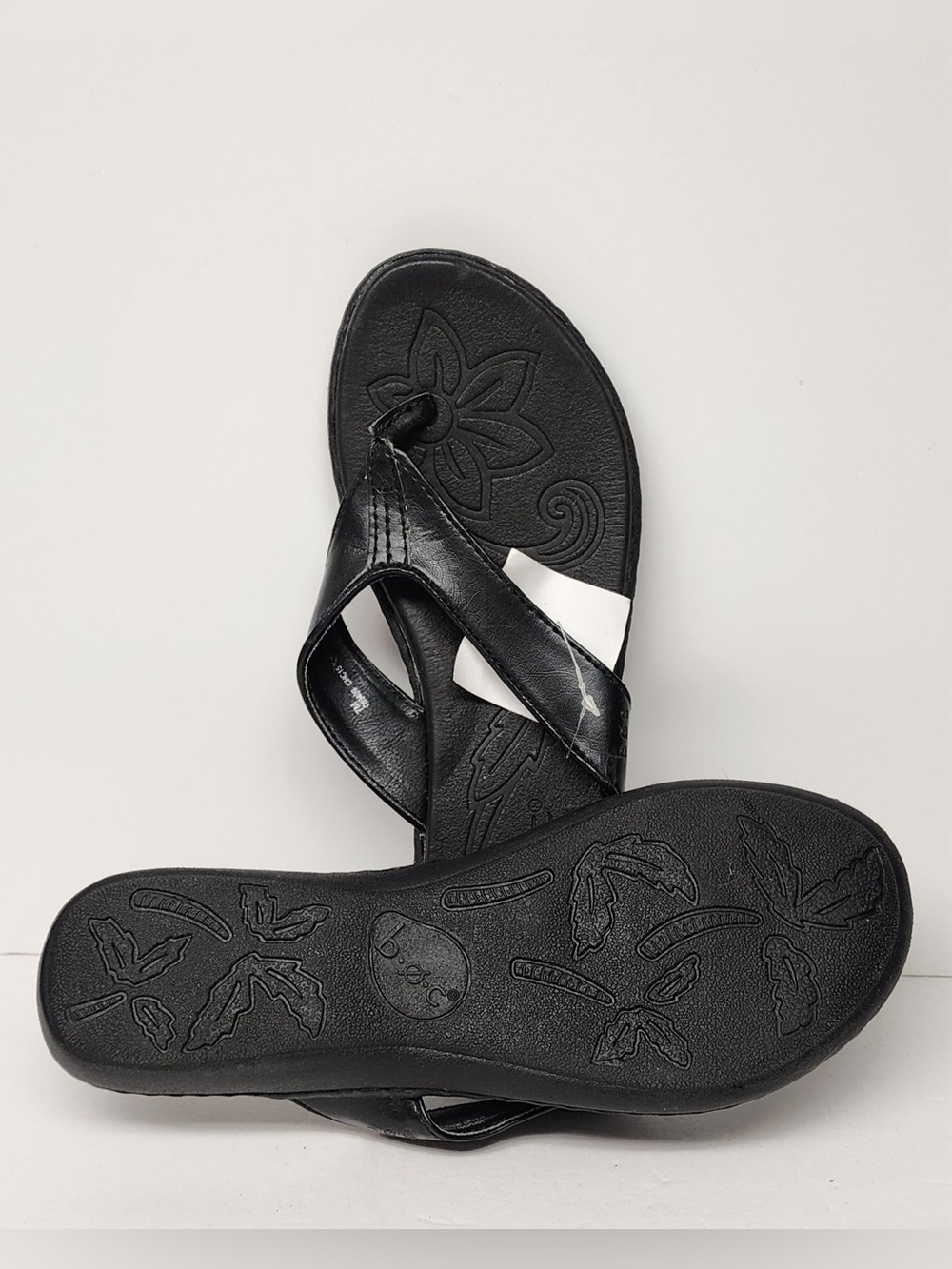 BOC by Born Concept Women's Black Thong Sandals